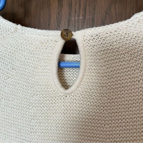 Hanna Andersson Cream Long Sleeve Cable Wool Blend Dress - Picture 3 of 8